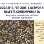 Quinta Festa di Clionet. Biografie, percorsi e networks